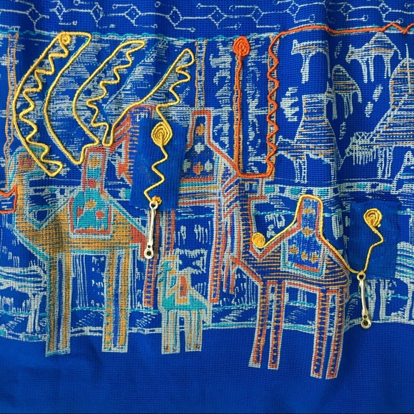 ❤️ SOLD ❤️ Save The Queen Dress Unique Mesh Bubble Hem Exotic Ethnic Boho Small - Picture 7 of 10